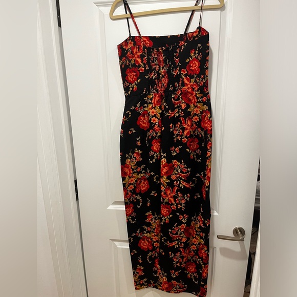 Reformation Frankie linen dress Admire print, size 8 - Picture 4 of 5